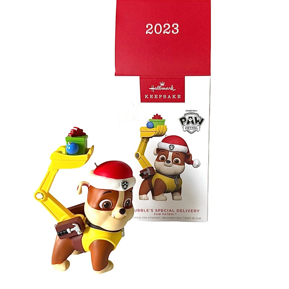 Hallmark Paw Patrol Ornament RUBBLE’S SPECIAL DELIVERY  2023 NEW!